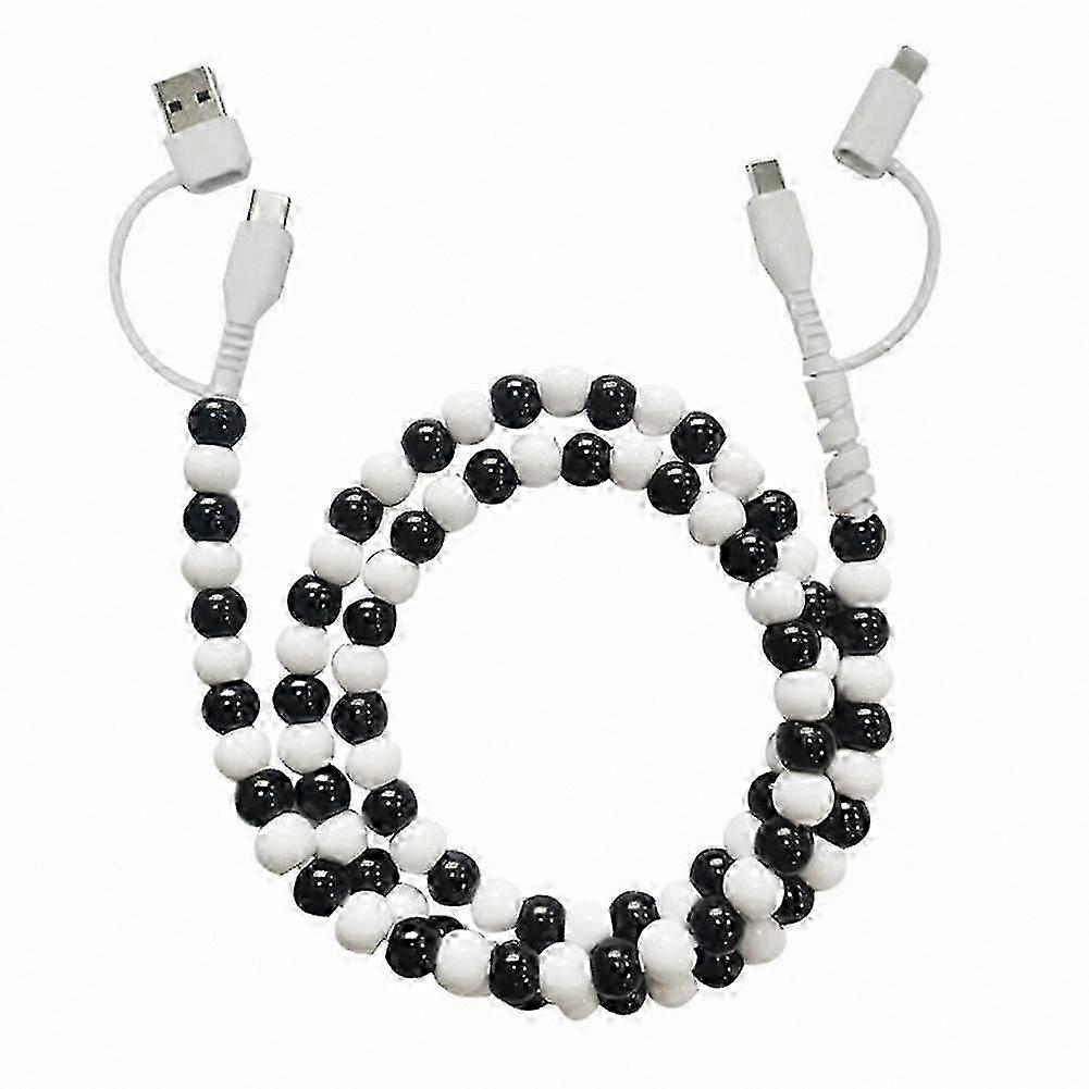 Multi-Functional Beaded Charger Cable for Quick Charging Devices