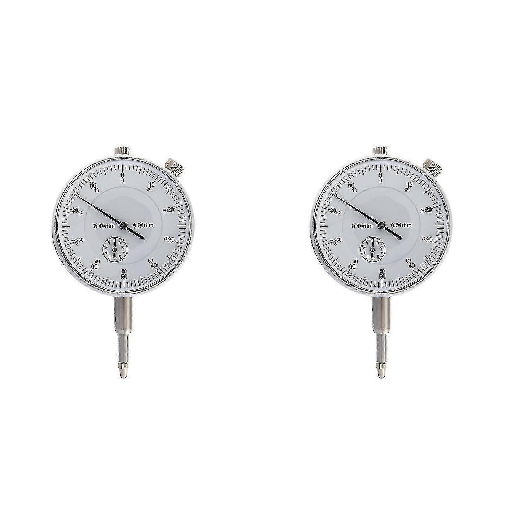 2X Dial Indicator Micrometer Hour Type Indicator Precision Comparator Measuring Clock Indicator Measuring InstrumentFAST QD