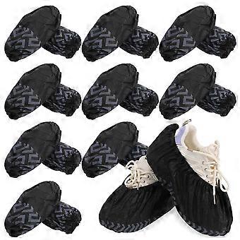 200pcs Disposable Shoe Covers Non-Slip Walking Boot Sleeves Breathable Non-Woven Boot Covers For Indoor Use Protect Floors And Shoes