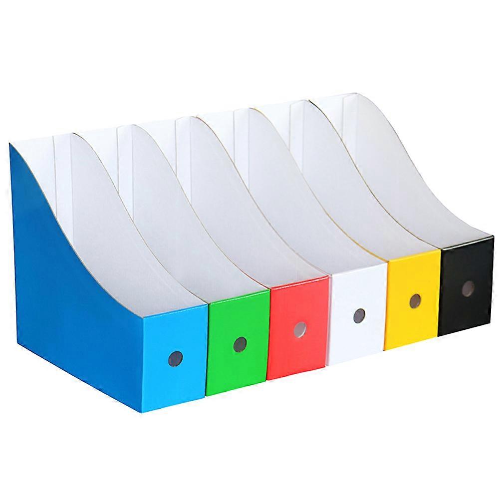 Multi Paper File Organizer Box for Desktop Document Storage 6Pcs