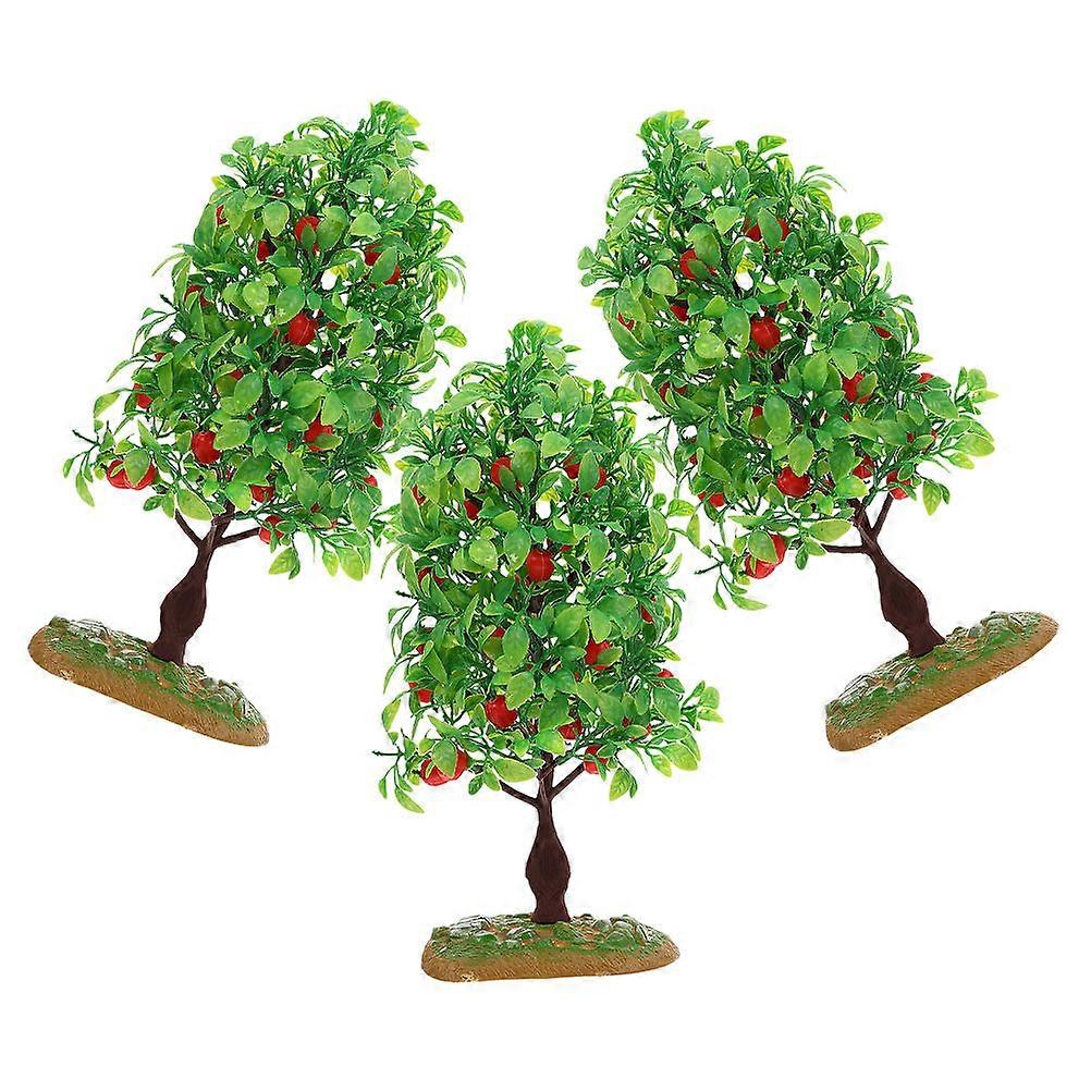 Artificial Fruit Tree Model Mini Trees for Decoration 15Pcs Set