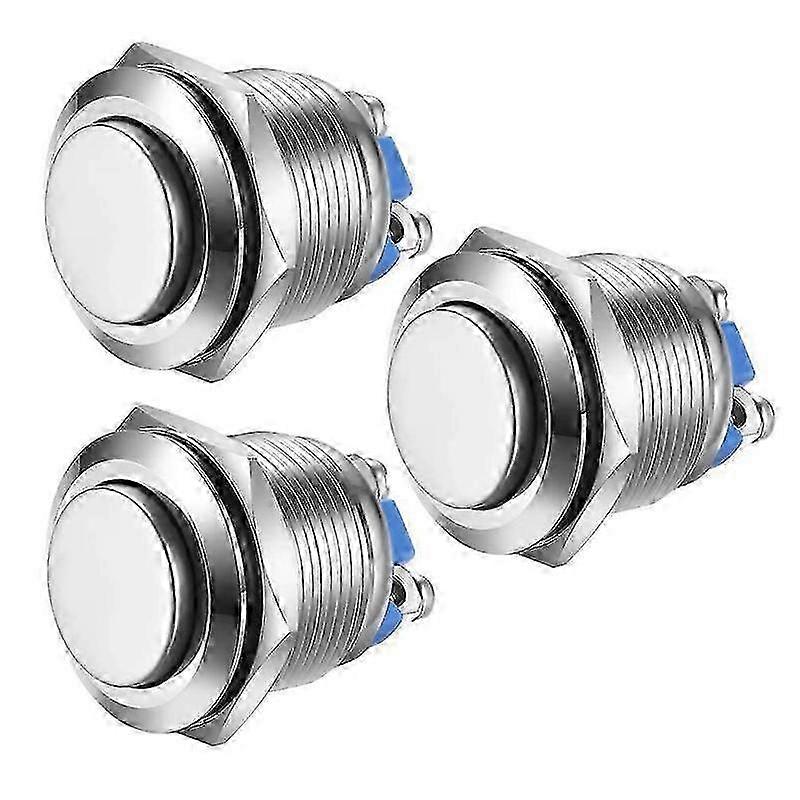 16mm 250V flat head push button switch waterproof start