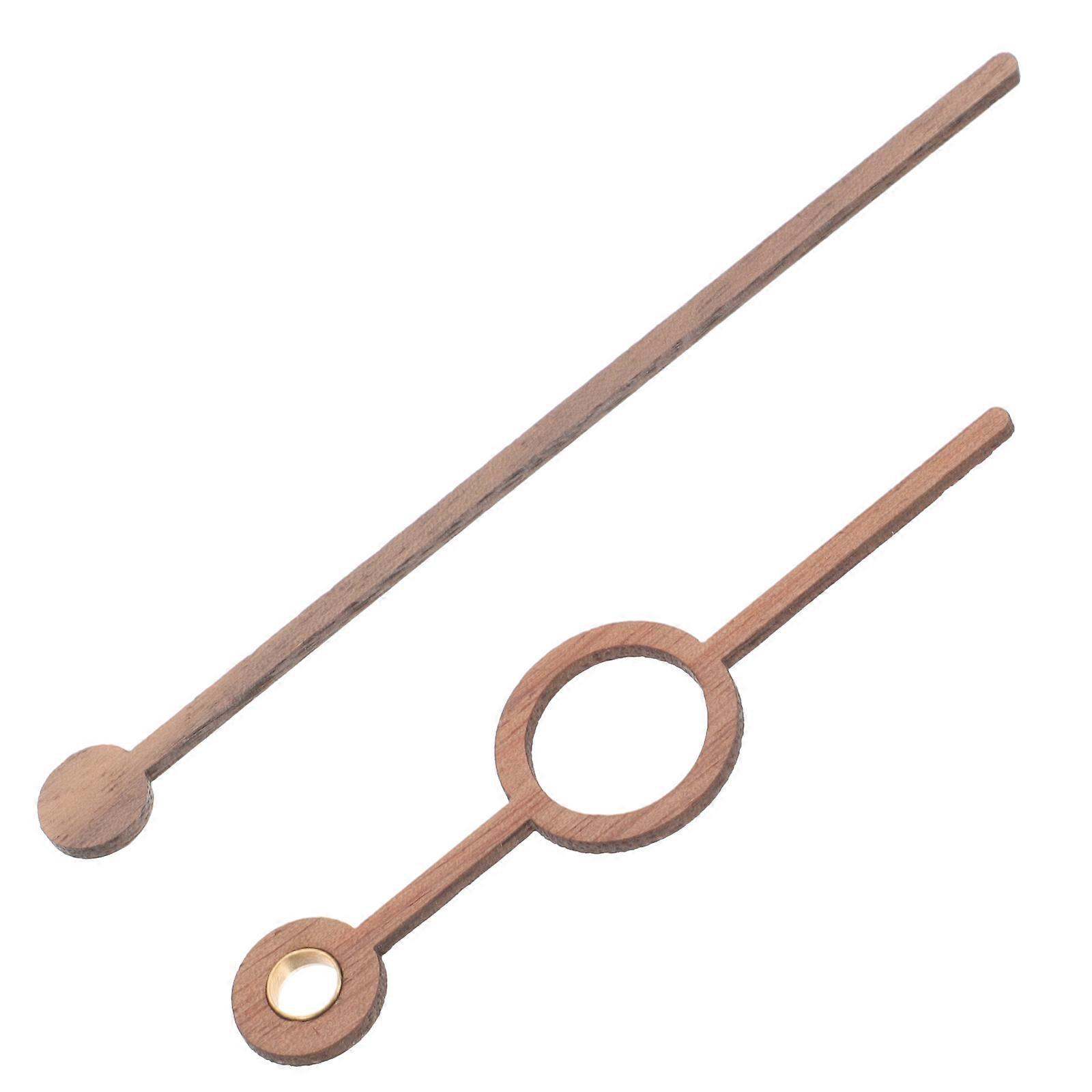 Light Brown Walnut Clock Clock Kit 1Set Replacement Components