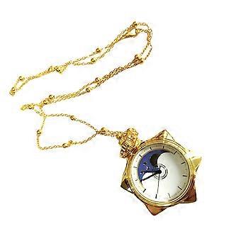 Portable Compass Shaped Watch For Hiking And Camping In Golden Color 75 X 4 X 2Cm 1Set