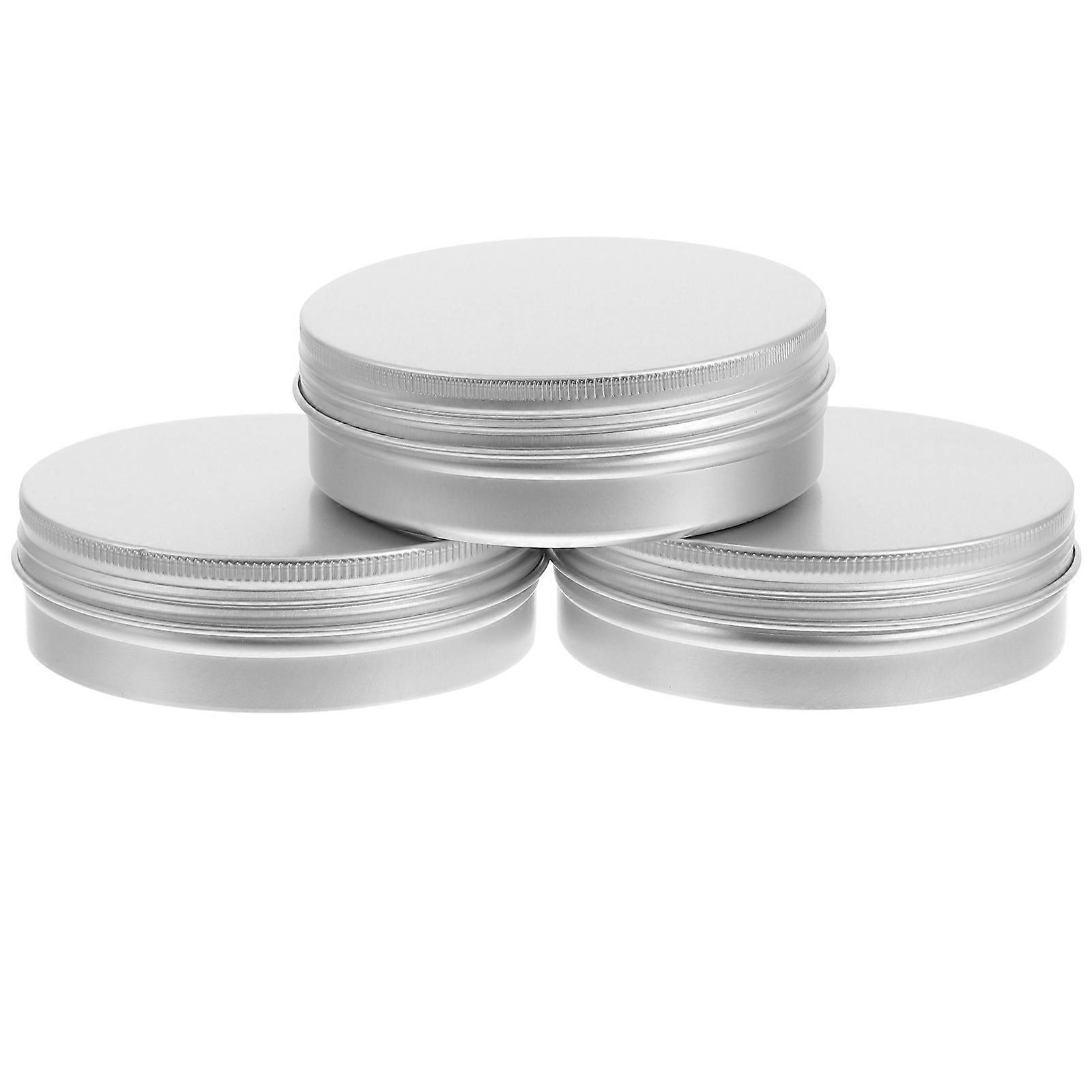 3Pcs Soap Boxes Soap Holders Aluminum Storage Boxes Versatile Containers (Silver)