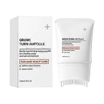 Hair Growth Serum | Built-in Applicator Brush, Heartleaf-Derived Exosomes to Revitalize, Nourishing Leave-in Treatment for Dry Hair, Smooth & Volumino
