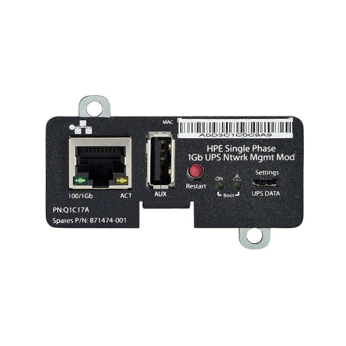 Hewlett Packard Enterprise Single Phase 1Gb UPS Network Management Module