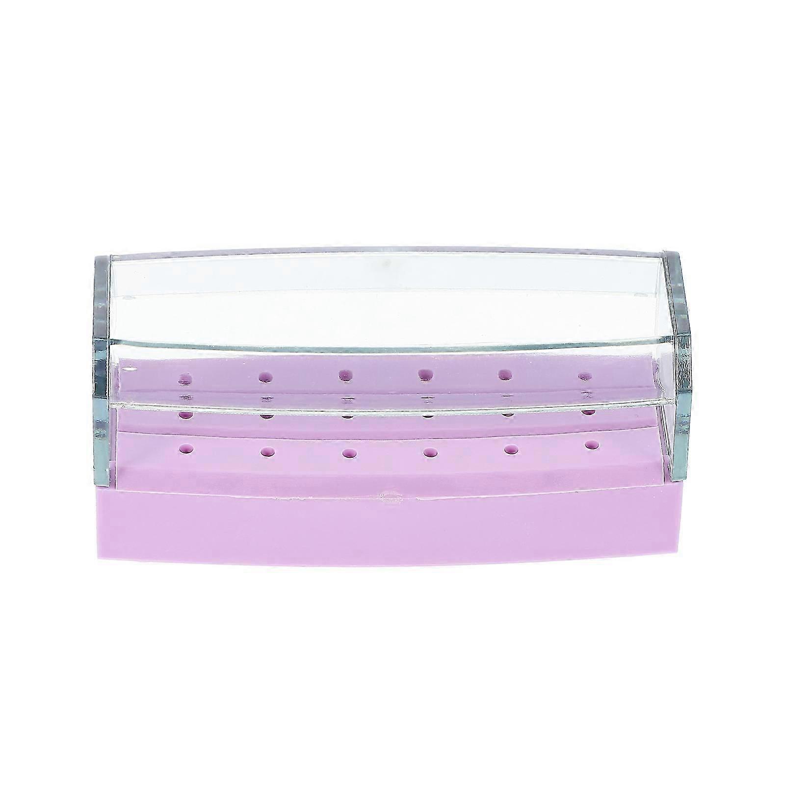 Support en plastique pour 18 embouts de manucure