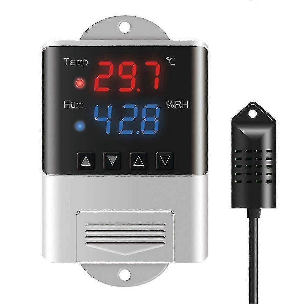 Termometerhygrometer: Måler 0 - 100 % RF og 20 - 60C
