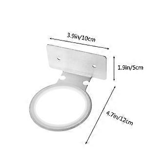Silver Wall Mounted Hair Dryer Holder for Hair Dryer Holding 4Pcs Durable Rack