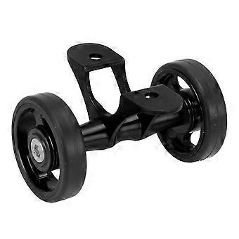 Fahrradschutzblech Easywheel Schutzblech Rollen Doppelrad kompatibel mit Brompton Falträdern kompatibel mit Dahon Black