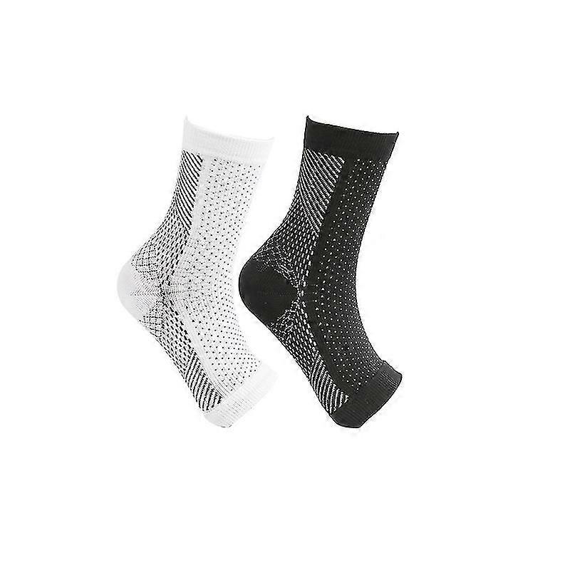 2pairs Neuropathy Compression Socks Ankle Arch Support Protect Socks