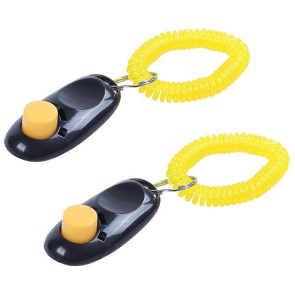 2x Clicker Compatible With Training Dogs, Black