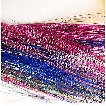 47inch Hair Tinsel Strands Kit With Tools 12 Colors Glitter Extensions