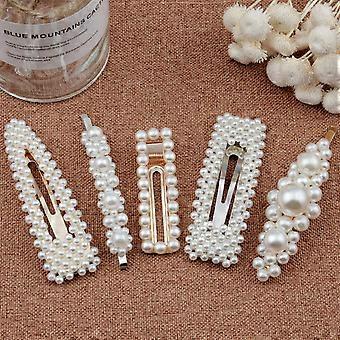KATEA Pearl Pinces à Cheveux 5pcs Elégantes Épingles à Cheveux Barrettes