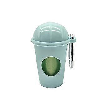 Dog Waste Bag Dispenser Ice Cream Shape Portable Blue