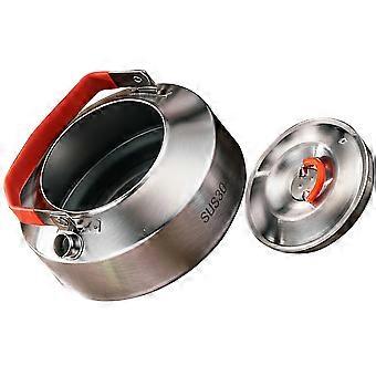 Stainless Steel Camping Kettle for Outdoor Boiling 3Pcs Portable Set