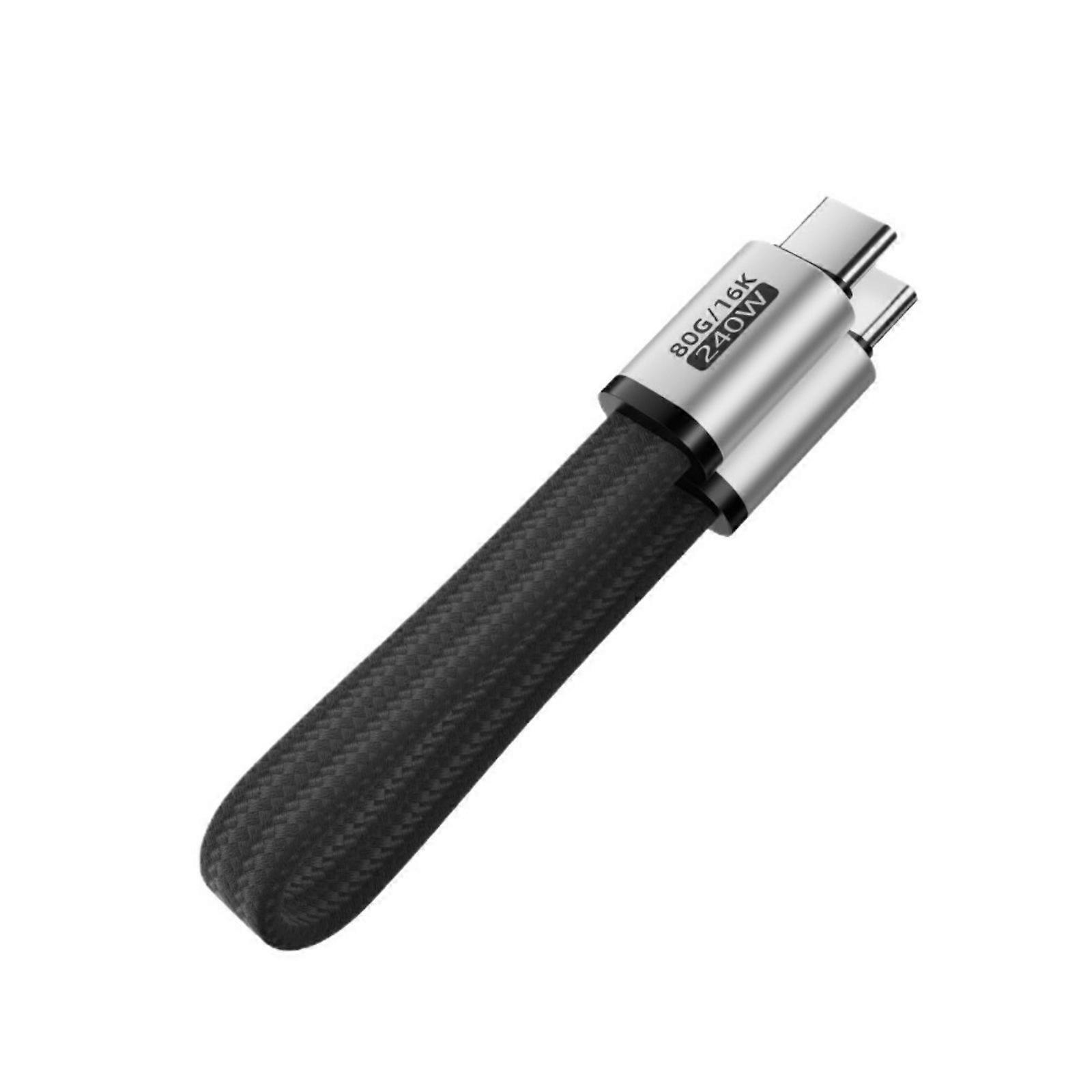Nylon Braided USB4.0 Magnetic Cable 240WPD Fast Charge 80Gbps Data Transfer For Electronics Multicolor