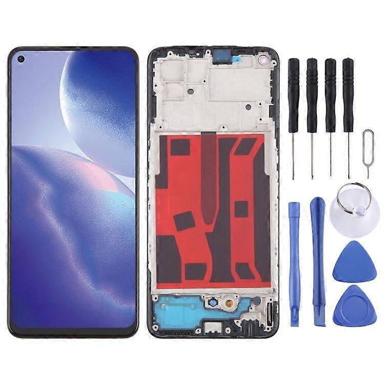 OLED LCD with Frame - Compatible with OPPO F19 Pro