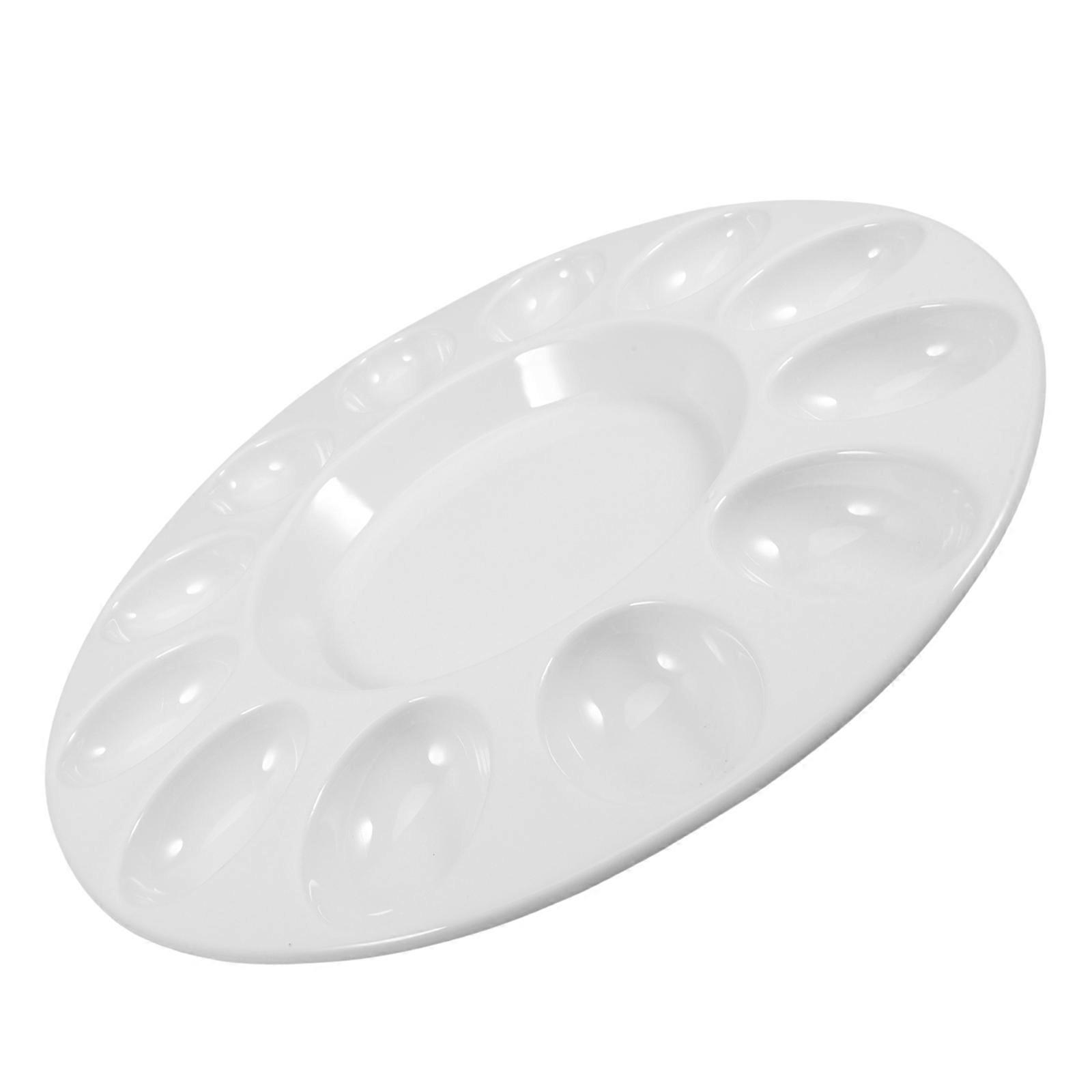 Egg Platter Ceramic Deviled Egg Tray Catering Platter Eggs Serving Tray
