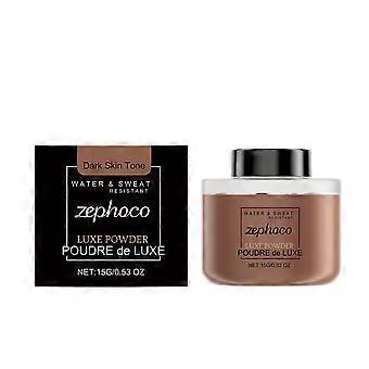 Zephoco Deep Skin Matte Setting Powder Effetto trucco naturale Leggera e confortevole Cipria fissante a resa cromatica delicata