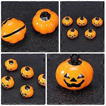 Pumpkin Pet Bells Copper Set for Pets 12Pcs with Pumpkin Shape Design