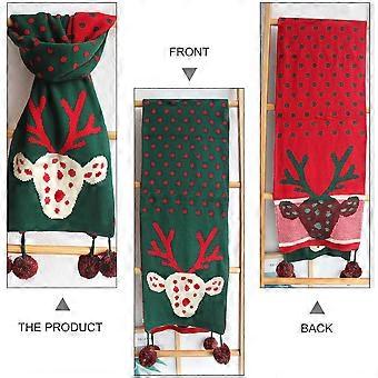 Lady Scarf Elk Neck Warmer for Women 1Pcs Winter Christmas Wear