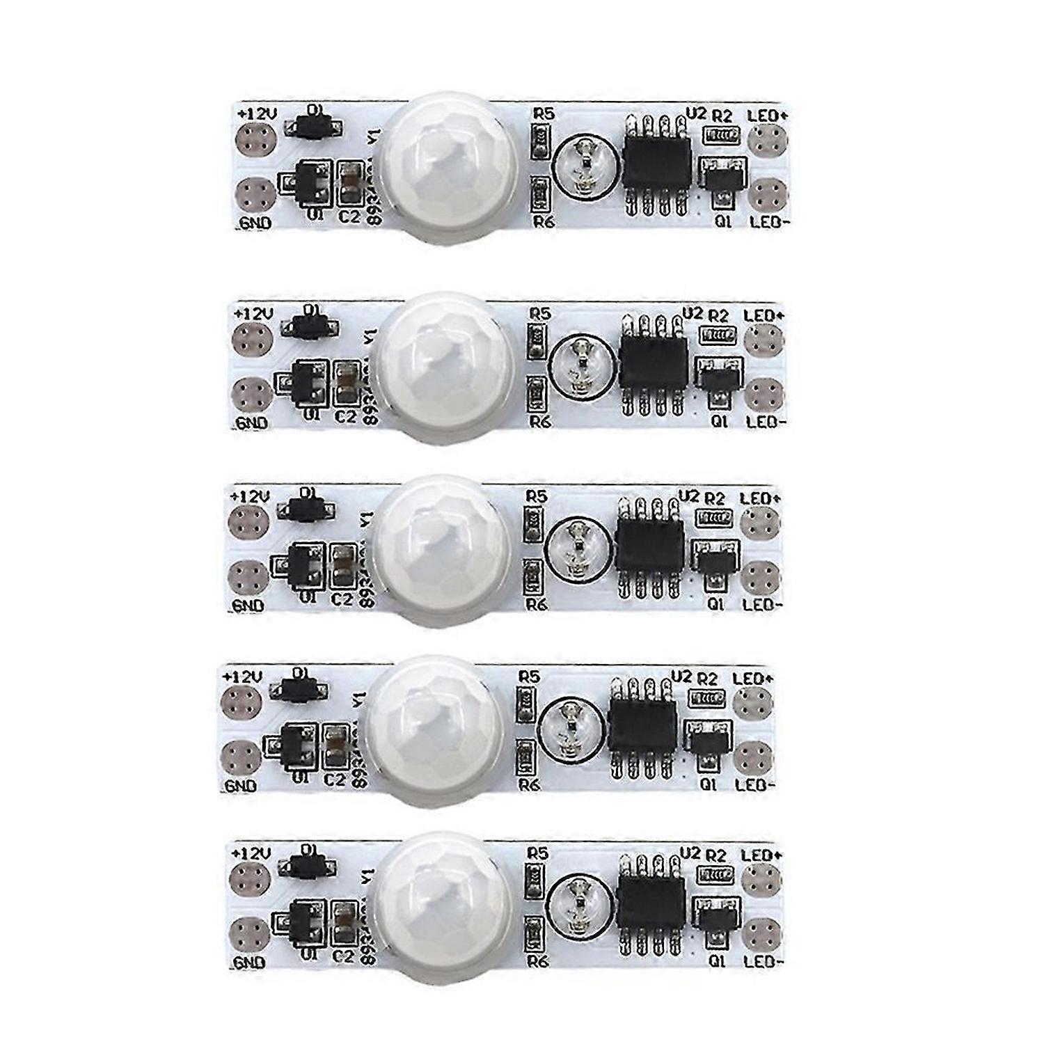 5PCS DC 5-24V 12V PIR Motion Sensor Switch Module Human Movement Sensor Detector Controller Switch M