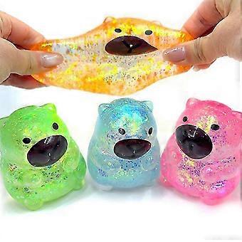 1/2/3 stuks Capybara suiker stressballen, schattige Capybara suikerballen, knuffels voor kinderen en volwassenen, sensorische knijpspeeltjes voor in de paasmand.