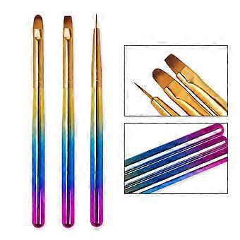 Nail Painting Brushes Gradient Color Manicure Tool Diy Nail Accessories