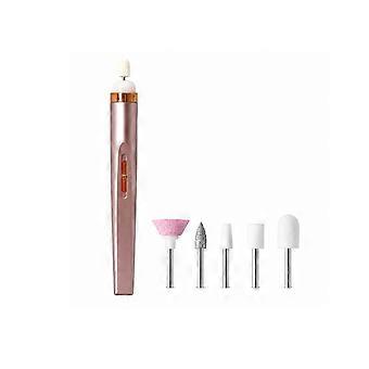 2pcs Electric Nail Grinder, Rose Gold Color, Boxed