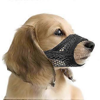 Mesh Muzzle for Small Short Snout Dogs Anti Biting Breathable Design for Brachycephalic Breeds Like Chihuahua Pomeranian