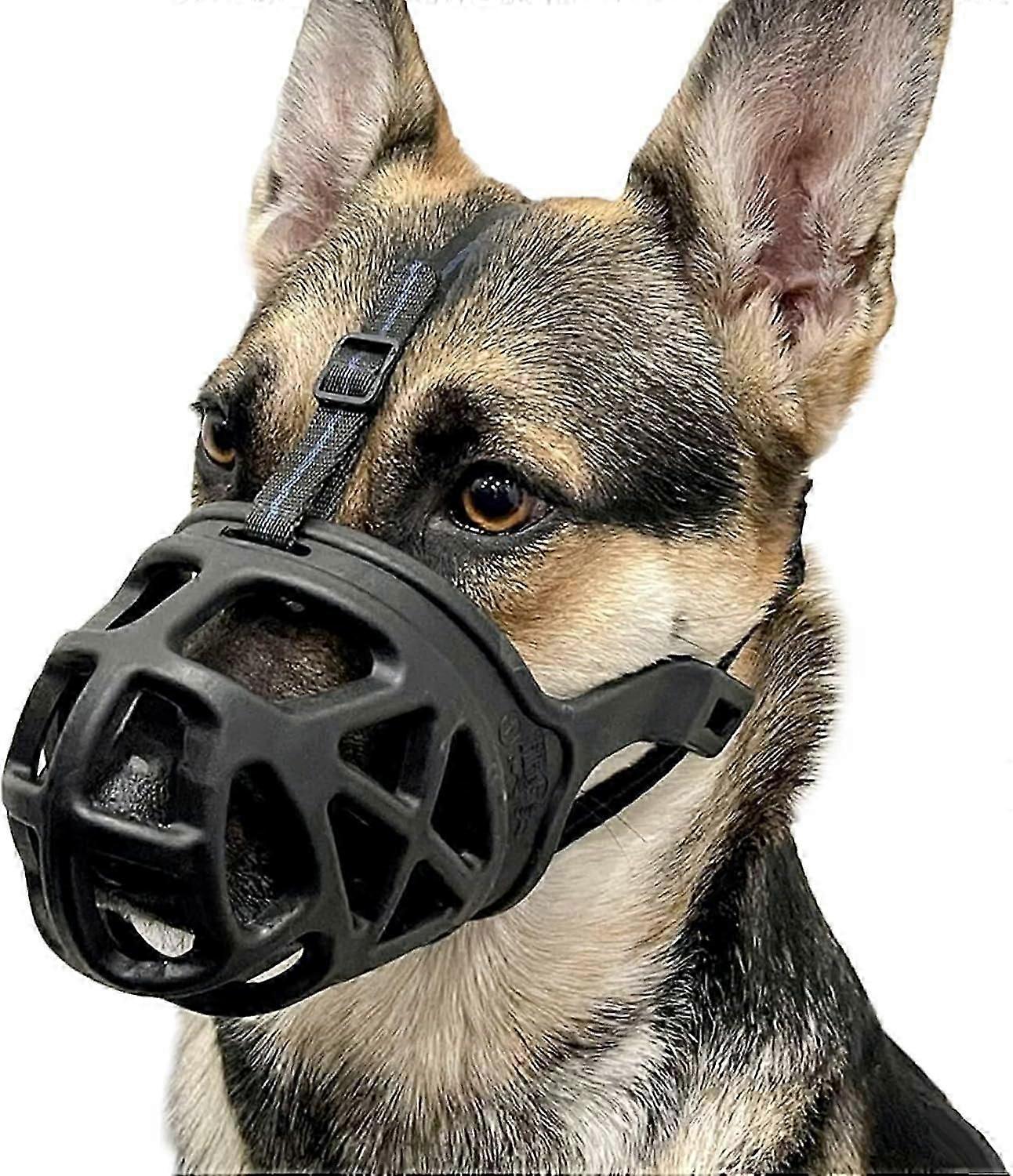 BARKLESS Dog Muzzle| Basket Muzzle for Biting| Chewing and Scavenging