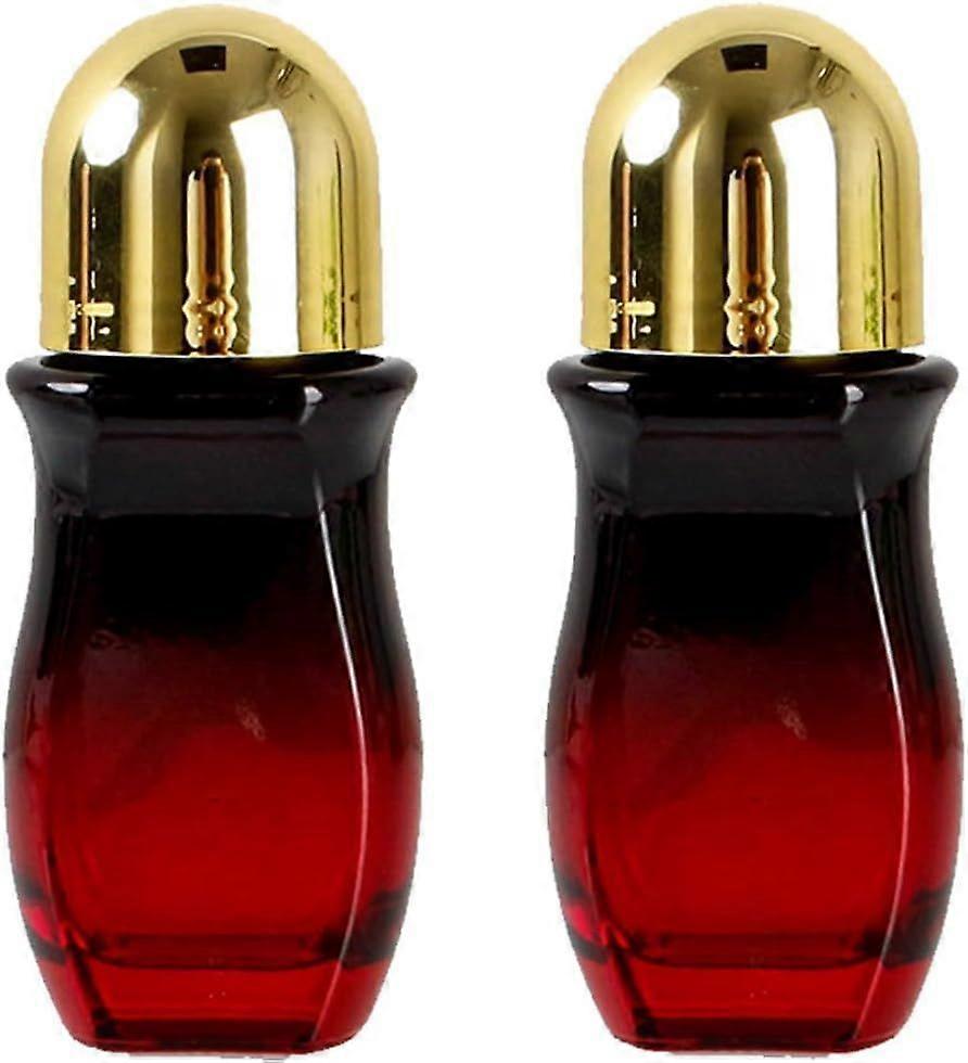 2pcs 50ml Glass Bottle Roller Ball Large Empty Roller Bottles Refillable