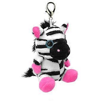 Orbys Zebra Teddy Keychain