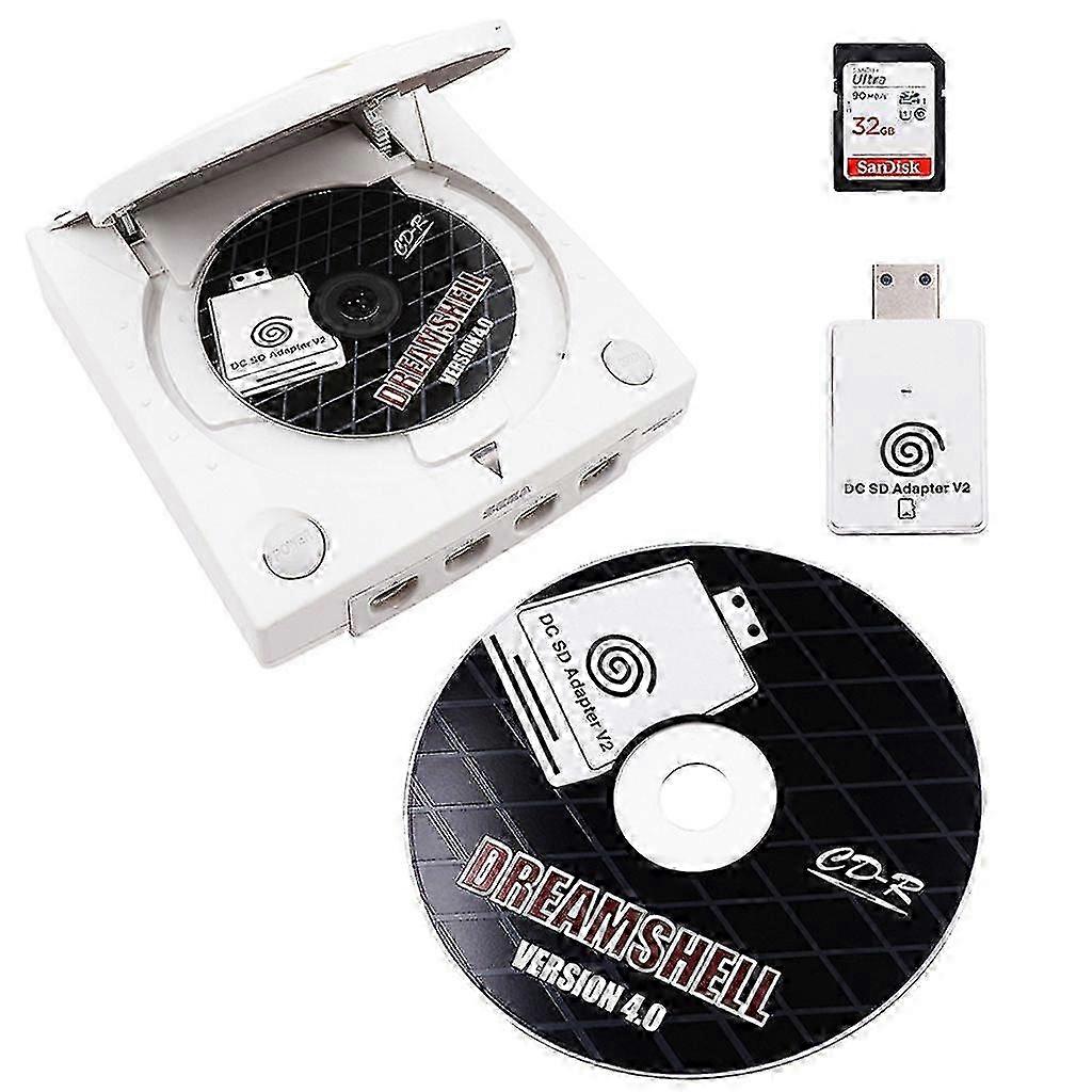 Adapter For Sd/tf V2 Card Reader, Compatible With Sega Dreamcast And Cd