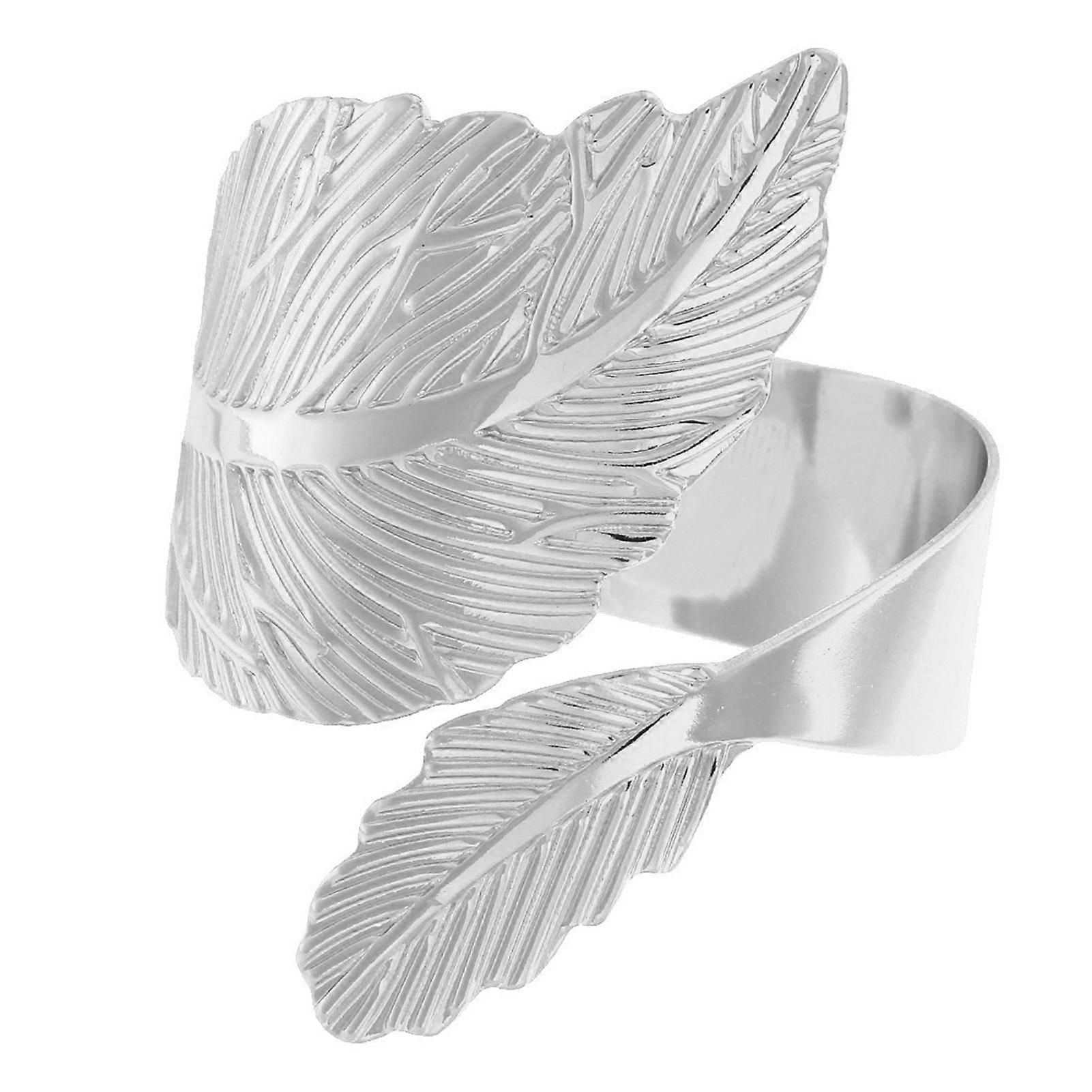 Napkin Ring with Maple Leaf Design and Alloy Material for Dining