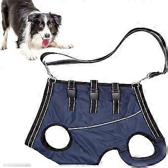 Full-Body Dog Walking Assist Belt for Senior and Disabled Dogs, Rehab Exercise Support with Reflective Strips, Climbing Stairs Aid, 1 Pack