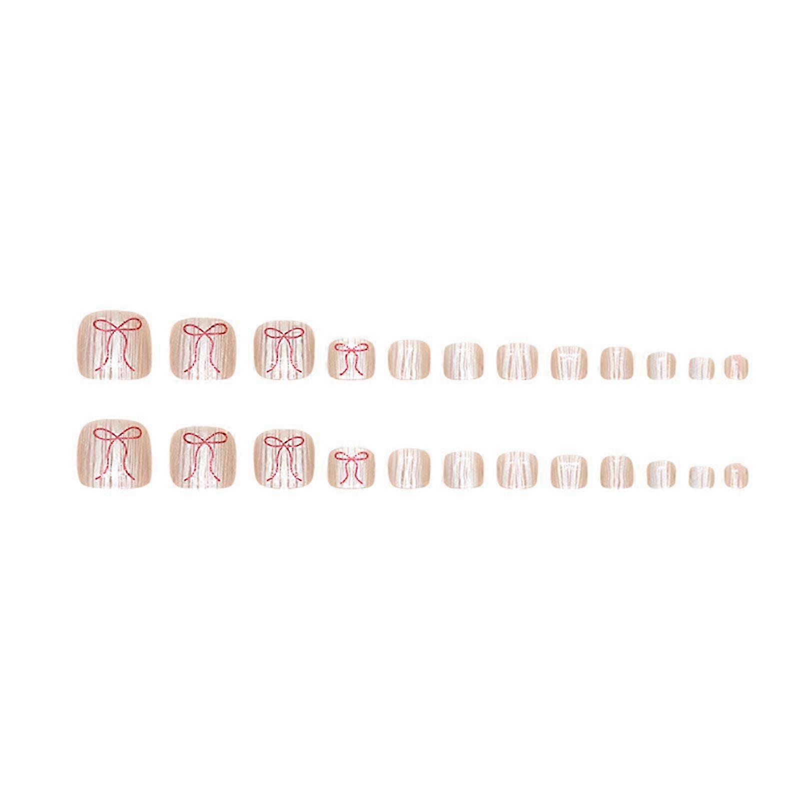 24PCS Non-Toxic Glossy Toenail Kit