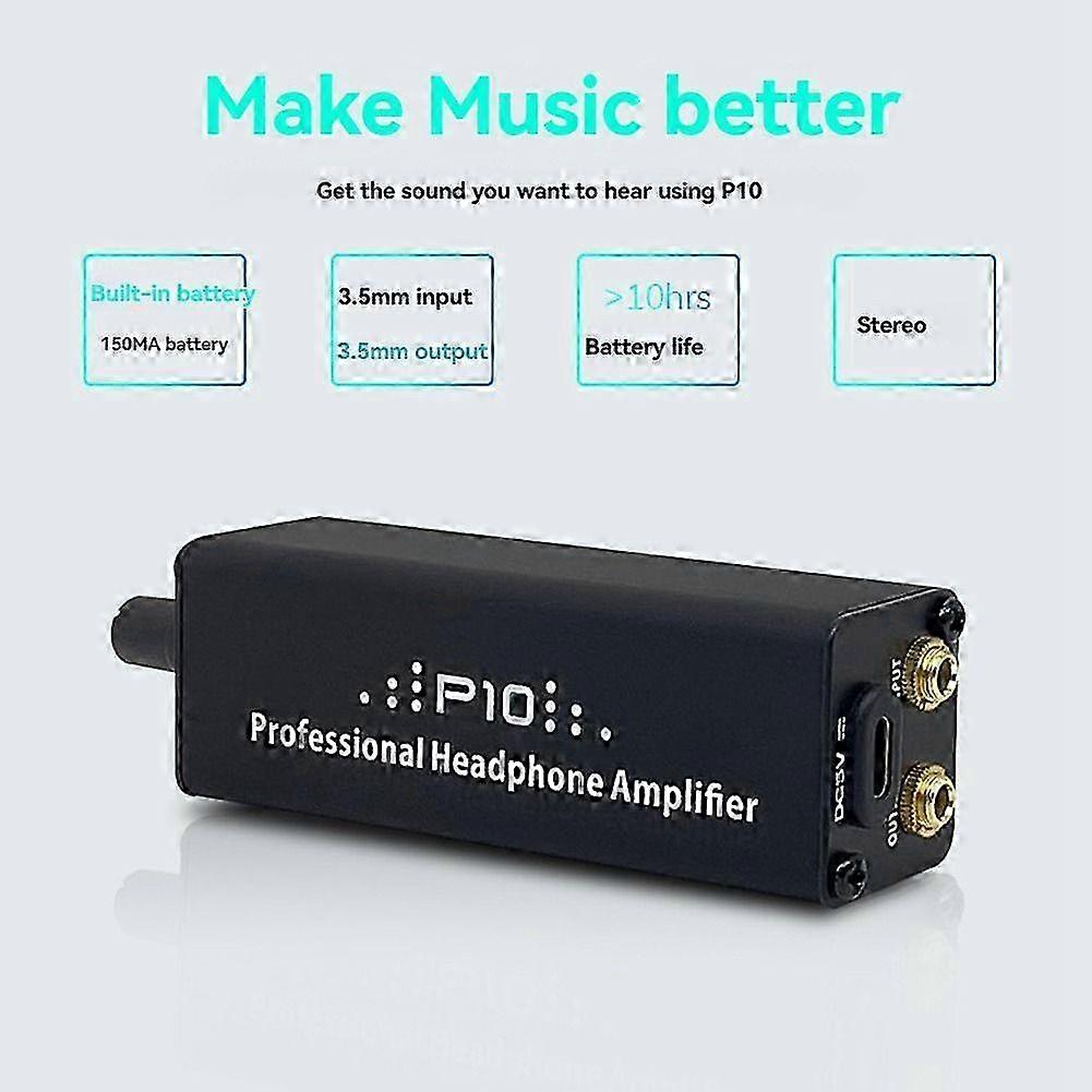 Compact 3.5mm Stereo Headphone Amplifier