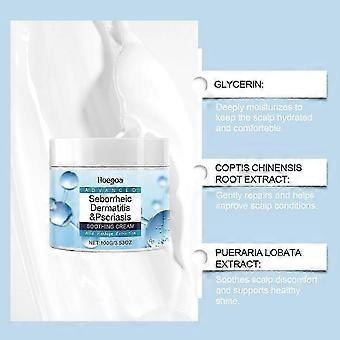Seborrheic Dermatitis & Psoriasis Cream, Scalp Relief for Folliculitis, Dry Scalp, Dandruff, and Anti-Itch Care.C1