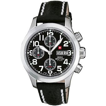 Swiss Military Swiss Automatic Analog Man Watch with SMA30007.12 Cowskin Bracelet
