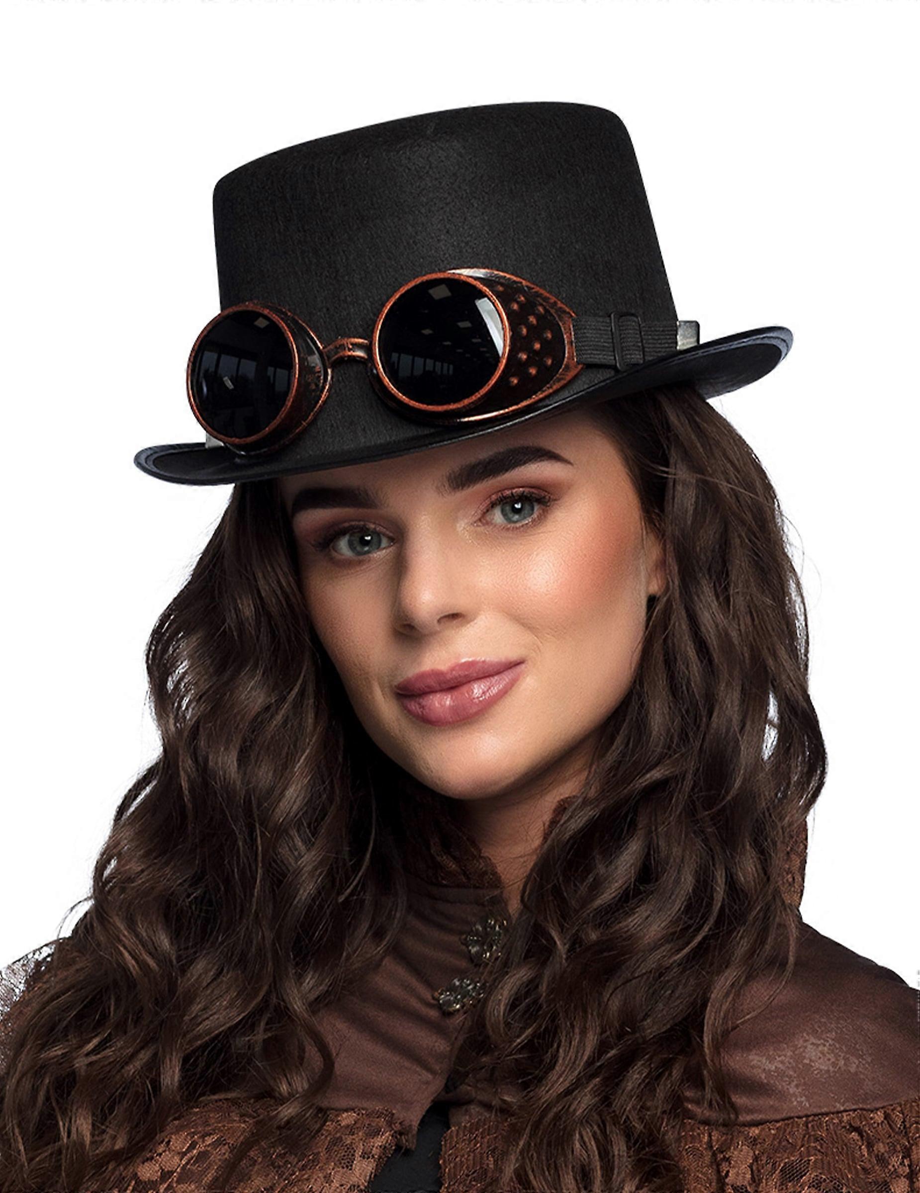 Adult Steampunk Hat with Goggles