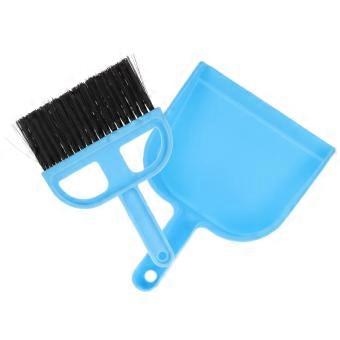Mini Broom and Dustpan Set for Hamster Cage Cleaning and Small Handheld Brush for Reptile Tank