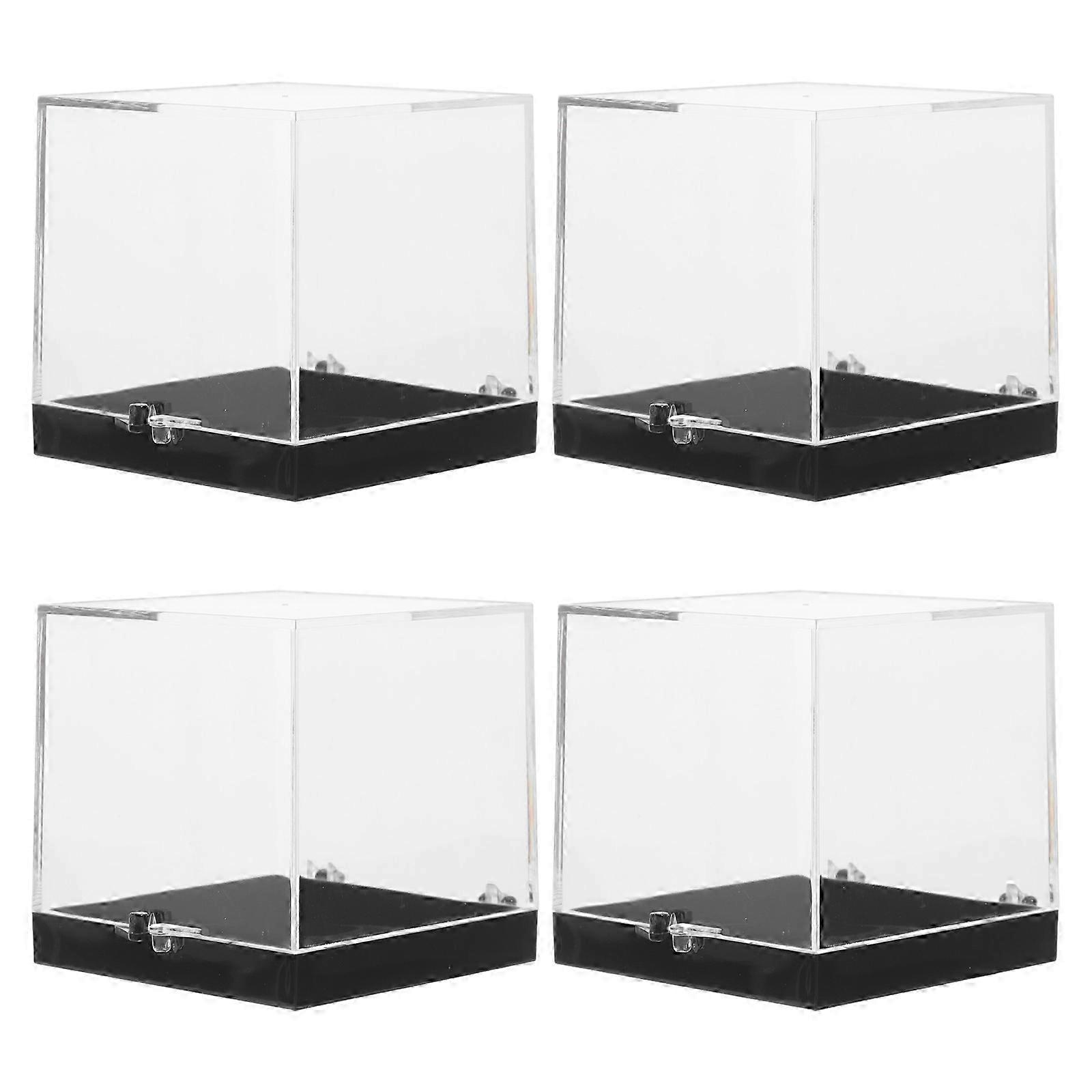 Transparent Specimen Display Boxes compatible with Rock Collection 8Pcs