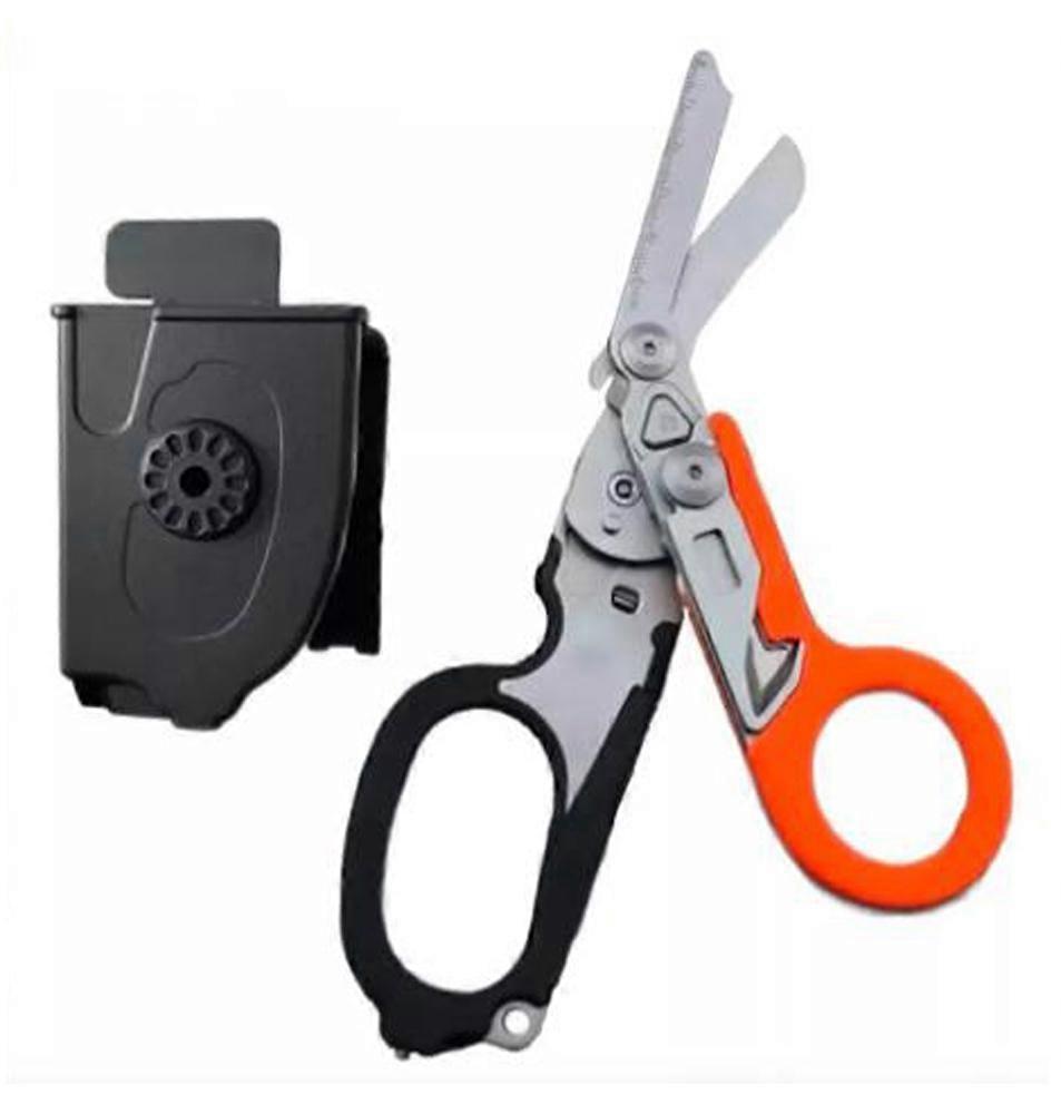 Paramedic Scissors with Compatible Holster 6 In 1 Multi-function Foldable Trauma Shears Outdoors