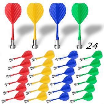 Magnetische dartpijlen voor magneet dartbord, 24 stuks, duurzame veiligheids kunststof