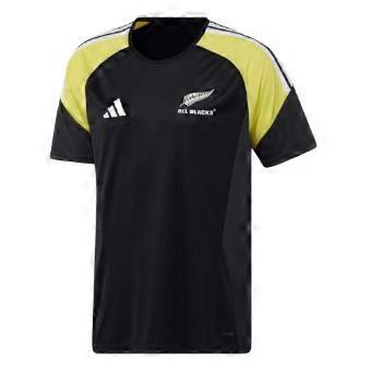 Adidas T-shirt för vuxna, unisex, med New Zealands All Blacks-design.