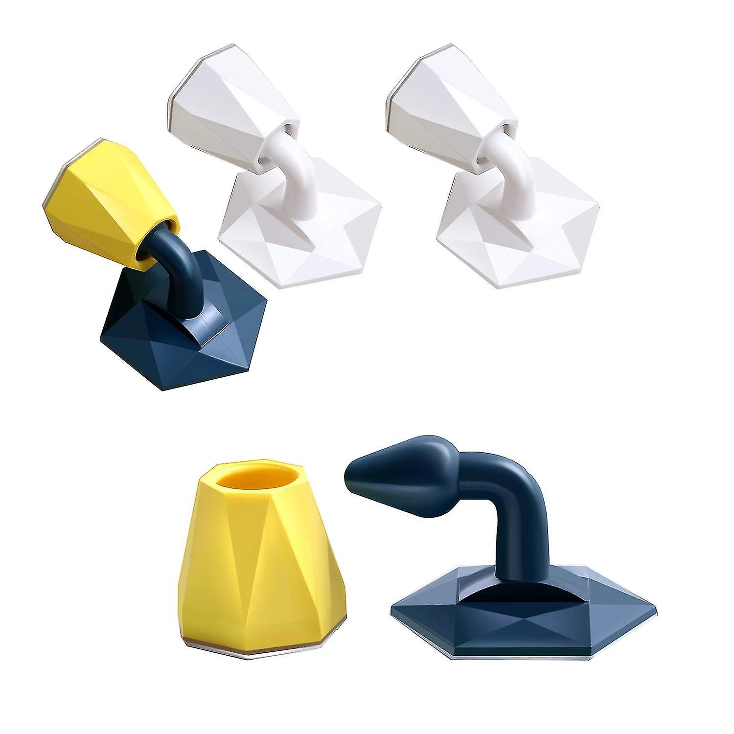 4 Pack Silent Silicone Doorstop Wall Protection Suction Absorb Floor Doorstop