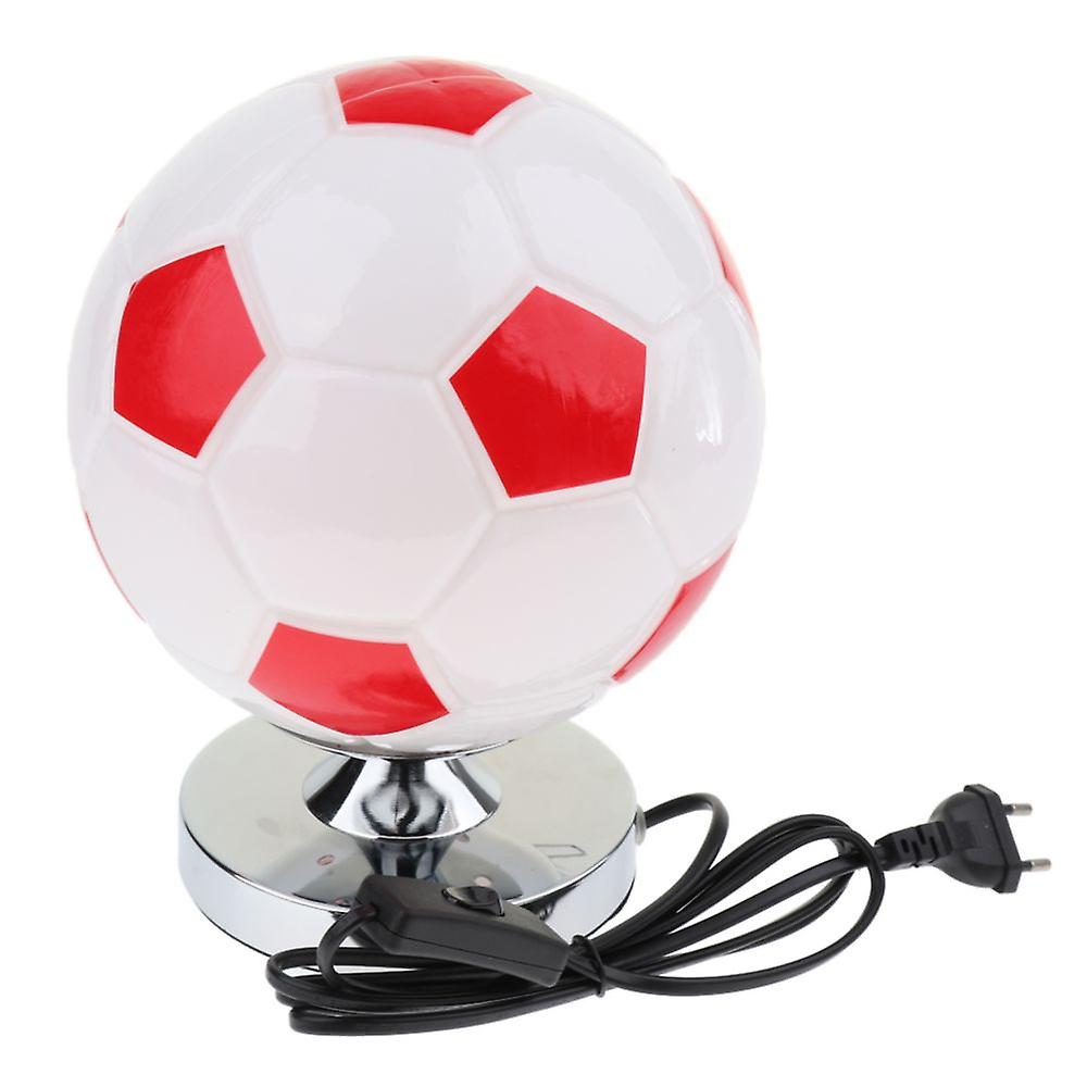 Creative Football Led Desk Table Lamp Bedroom Decoration 220v Eu Plug Red